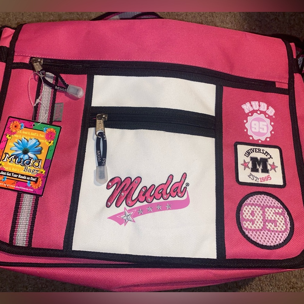 NWT MUDD Rare Vtg Messenger bag Pink
